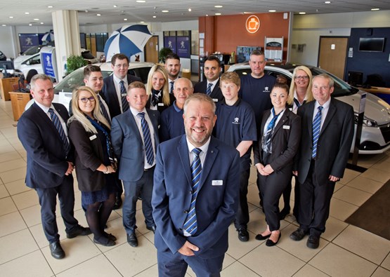 Ray Barlow plus the team at Bristol Street Motors Chesterfield Peugeot 2016