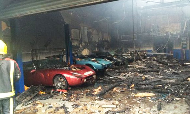 Fire at Central Sports Cars 2015 centralsportscarsfire2015