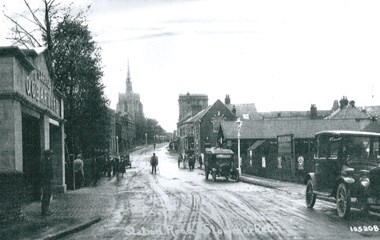 OG Barnard's dealership (left) in Stowmarket, now the site of Marriott Motor Group's centre OG Barnard's dealership (left) in Stowmarket, now the site of Marriott Motor Group's centre