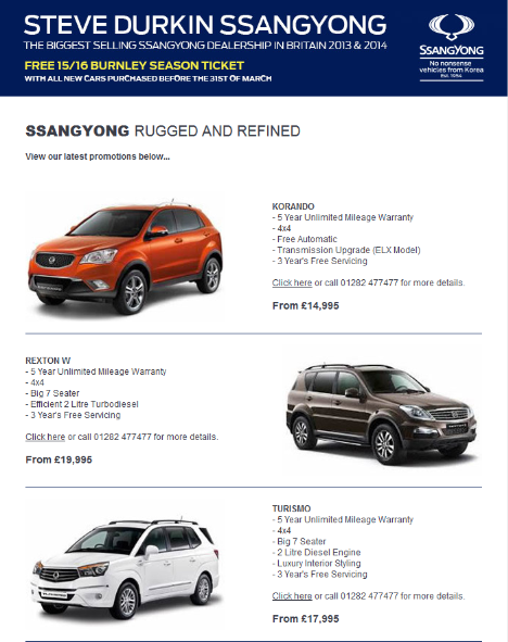 Steve Durkin mailer Steve Durkin mailer