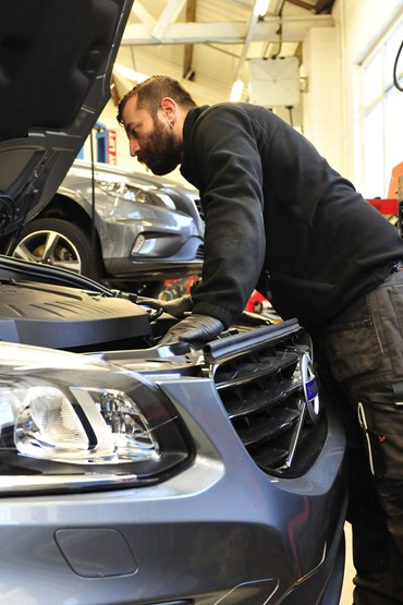 Clive Brook Volvo workshop