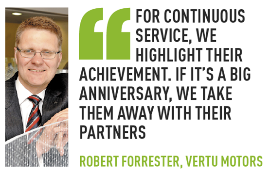 Robert Forrester Vertu employee recogntion