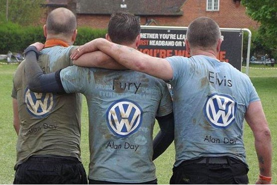 Alan Day Volkswagen sites compete  against each other in charity fund-raising,  including taking part in endurance events
